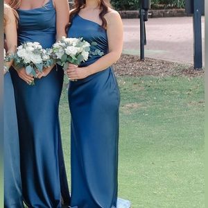 Revelry Bridesmaid dress, Romantic Blue, Extra Long, No alterations